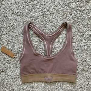 Skims Cotton Jersey Racerback Bra